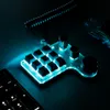 Niestandardowa klawiatura makro mini 9 klawiszy Knob RGB Program 18 znaków bezprzewodowe Macropad Kopiuj Hot Swap Mechanical Gamer Akcesoria