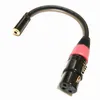 Ses kabloları, mikrofon XLR 3pin dişi - 3,5 mm (1/8 inç) dişi TRS jakı ses dönüştürücü adaptör kablosu yaklaşık 0.2m / 1pcs