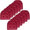 Sweet Home Collection Cuscino per sedia Cuscinetti in memory foam Trapuntato Slip Antiscivolo Schienale in gomma a forma di U 17 x 16 Coprisedile 12 pezzi (confezione da 1) Ecopelle bordeaux rosso
