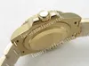 2 стиля мужская супер GMF Factory v3 Asia 3186 Hour Hand Green Black Dial с круглым 18 -каратным желтым золотом с толстой черной керамической рамкой сталь 904L Oyster Bracelet Watch