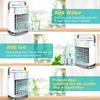 Portable Air Coolers Portable Air Conditioner Mini Fan Cooler Air Cooler USB Air Conditioning 3 Gear Speed Air Cooling Fan Humidifier for Home Office 230314