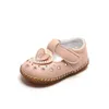 First Walkers Toddler First Walk Shoes Baby Girl Prinsesschoenen Infant Princess Dress Shoes Non-Slip Soft Sole Rubber Toddler Loafers Flat 230314