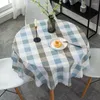 Table Cloth Tablecloth Round Cover Nordic Printing Home Decoration White Green Dust Kitchen