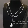 Łańcuchy Elegancki temperament Naszyjnik Moda 925 Srebrzysty kolor biżuterii dla kobiet
