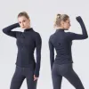 Sweatshirts Ysweatshirts Tops Frauen Kleidung Top Slim S Lemon Running Fitness Reißverschluss