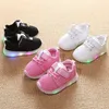 First Walkers Fashion Mesh Breathable Infant Tennis Glowing LED Lighted First Walkers Toddlers s Baby Boys Girls Shoes Sneakers 230314