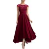 Party Dresses Elegant A Line Chiffon Mother Of The Bride Dresses Formal Women Dress Tea Length Short Sleeves Summer Lady Gown YSAN1216 230314