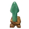 Decorative Figurines Objects & Natural Stone Green Dongling Statue Unique Handicraft Christmas Tree Home Spiritual Decoration And Room Furni
