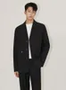 Garnitury męskie syuhgfa luźna swoboda męska kurtka do mokrej 2023 wiosna koreańska moda męska stała kolor lap blezery jednopękaniowe