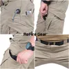 メンズパンツix9都市戦術貨物の男性戦闘SWAT軍事綿多くのポケットが柔軟な男のカジュアルズボンxxxl 230314を伸ばす