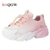 Flat shoes Gradient Color Children's Casual Summer Girls Kids Sneakers Boys Tennis Fashion White Sport Shoes Size 26-37 P230314