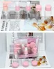 Compacts rechargeables 8pcset Travel Mini maquillage Face cosmétique Crème Crème Potles Plastique Transparente Vide Making Up Conteneur Bottle 9076311