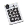 عبر 17 Key White FR-4 Plate Swappable Swappable Slot RGB Backlight Macropad Knob Standard Numpad Game Game Macro Macro