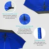 Paraplu's oversized lange handgreep Paraplu Dubbellaags Winddichte versterkte Umbrella Familie Outdoor Travel Paraplu Visserij Camping 230314