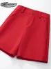 Dames shorts Casual comfortabele elegante wilde oranje losse zomer mode dames broek hoge taille 230314