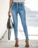 Dżinsy dżinsowe dżinsy kobiety dżinsowe dżinsy damskie rozryte klasyczne dżinsowe spodnie dla kobiet Jean femme vaqueros mjer blue black 230314