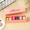 Macaron 6 Packs Mini Cupcake Boxes With Lid Drawer Packaging Box For Party Chocolate Box dh3200