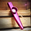 Metal Kazoo Lightweight Portable dla początkującego instrumentu fletu miłośnicy muzyki drewnianej instrument prosty projekt lekki kazoo