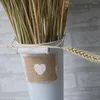 装飾的な花100pcs天然小麦の茎乾燥ブーケシミュレーションクリスマスホームオフィスの結婚式の装飾のための植物装飾
