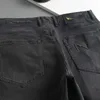 Herren-Jeans, Designer-Freizeithose, Luxus-Stickerei, Waschung, Männer und Frauen, Hip-Hop, trendig, gerades Bein, Reißverschluss, Zugangskontrolle, schwarz, lockere Jogginghose, Größe 42 BEYM