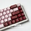 GMK Darling clone keycap oem perfil pbt keycaps rosa vermelho 127 tampas -chave definidas para o teclado mecânico teclado mx switch personalizado