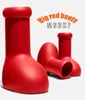 2023 Big Red Boots 소년 디자이너 최신 부팅 Cartoon boots 실생활 패션 남성 여성 신발 Rainboots 두꺼운 바닥 고무 플랫폼