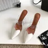 Gai gai vestido sapatos pvc mulheres mules apontou toe retalhos corações patente couro elegante fino salto alto deslizamento em bombas senhora 230314