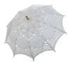 Parasol moda Słońce koronki parasol parasol haft haftowa biała ślub Ombrelle dentelle parapluie Mariage 230314