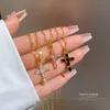 Изысканное ожерелье по скрещенным подвескам циркония для женщин