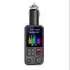 Kit de carro Bluetooth sem fio FM Adaptador de rádio do transmissor FM Carregando Bass Treble Bass Player Player QC3.0 USB Carregador Quick HandsFree BT93