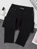 Dżinsy damskie żeńskie spodnie dżinsowe czarne kobieta donna stretch dna feminino chuda dla kobiet spodni 230313