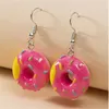 Earring For Women Resin Drop Custom Made Handmade Cute Girls Sweet Gift Cookies Macaron Cake Food Donuts GC1969