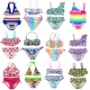 Costumi da bagno da donna Nuovi costumi da bagno per bambini 2022 Costume da bagno fenicottero a due pezzi per ragazze 2022 Set bikini estivi Costume da bagno per bambini Costumi da bagno adorabili