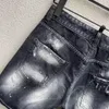 DSQ Phantom Turtle Jeans Мужчины джинсы Mens Luxury Designer Skinny Ruped Cool Guy Casal Hole Denim Fash