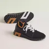 Modemarke für Herren von Depart, Freizeitschuhe, weiche Böden, Laufsneaker, Italien, raffiniertes elastisches Band, niedrige Oberseite, gestrickt und atmungsaktives Kalbsleder, lässige Turnschuhe, Box EU 38–46