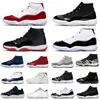 NEW 11 11s Citrus Mens Shoes University Low Legend Blue white Bred INFRARED Concord 45 space jam Cool Grey Cherry Gamma women Trainers Sports Sneakers 36-47