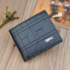 Wallets Men's Short Thin Retro Horizontal Coin Purses Male Trendy Personality Card Holder Clutch Bag Fashion Money Clip