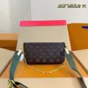 Multi Pochette Torby na ramię Designer Luksusowy sprzęgło Felicie Combo wytłaczane torebki kwiatowe Kobiety Messenger Listeropa skórzane torebki Crossbody Bag