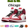 US Stock 1 4 basketbalschoenen Men Men Dames Laag lokaal magazijn Zwart Wit Chicago UNC SB 1S 4S 4S OG Designer Shoe Sport Sneakers Mens Dames Trainers Snelle verzending