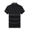 2023 nueva camiseta de polo para hombres camiseta de manga corta de verano suelto camiseta de media manga sólida