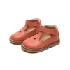Chaussures plates bébé cuir évider 2023 printemps enfants filles véritable fond mou