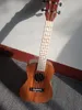 26 tum 18 fret tenor ukulele akustisk utskärning gitarr mahogny trä ukelele hawaii 4 stränggitarrer