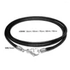 Pendant Necklaces Simple Black Braided Flax Wax Rope Necklace Korean Men's Fashion