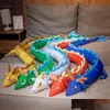 Almofada/travesseiro decorativo 220cm China Dragon Doll de pelúcia Mythical Green azul amarelo vermelho NT Animal Toy Creative Decor Creative Childr Dhgep