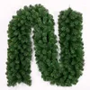 Juldekorationer Green Rattans Dekoration för hem 2,7 m tjock PVC Rattan Pine Garland Encryption Mall Window Party