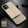 Luxury cases Wood Pattern Case For iPhone 15 11 12 13 14 Pro Mini XR XS Max 8 7 Plus SE SE3 Anti Shock Shockproof Case Cover