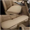 Housses de siège de voiture Ers Lin Er Avant / Arrière / Fl Set Choisissez Coussin de coussin de lin Protecteur Motive Interior Fit Truck Suv Van Drop Delivery Mo Dhcpx