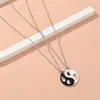 Colares pendentes Tai Chi Yin e Yang Gossip Colar Colar