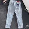 Designer de jeans pour hommes pantalon décontracté de luxe Horse brodé des hommes lavés femmes hip hop mollet à la mode à glissière ACSS contrôle