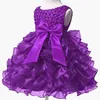 Princess Baby Kids Pearl Baptism Party Dress for Girls Infant Girl's Doping Birthday Dress Toddler Carnival Vestidos Y190745852458